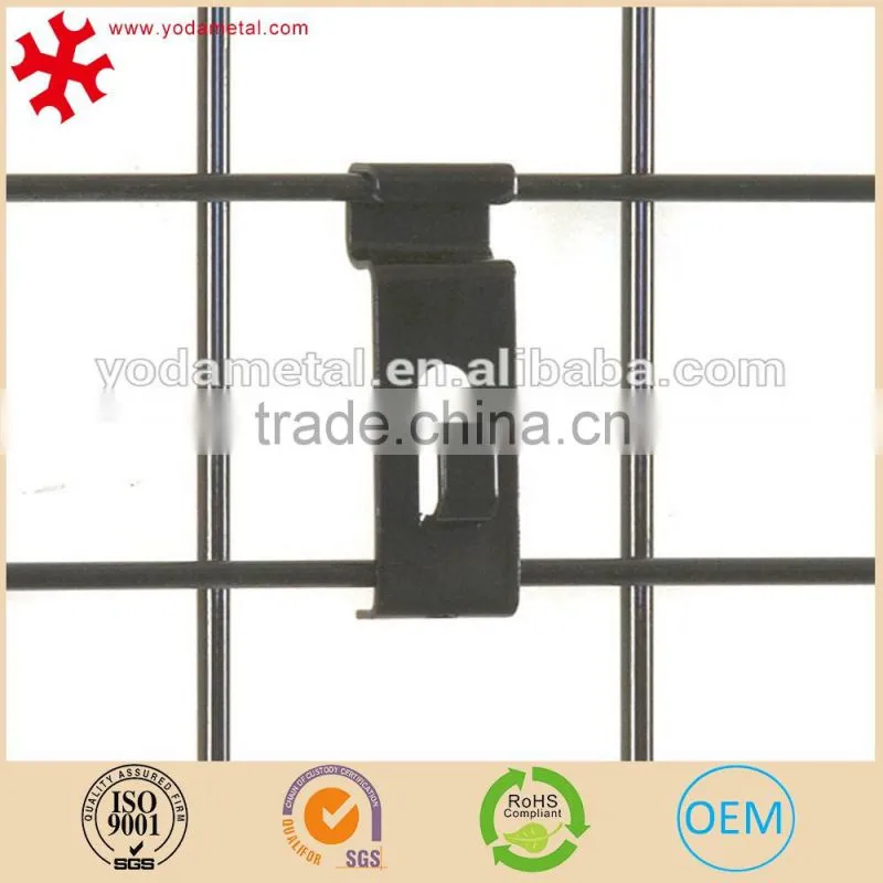 Supermarket chrome plated metal gridwall handing display picture hanger