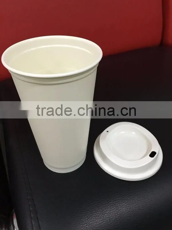 Wholesale starbucks plastic coffee cups plastic coffee cup with lid