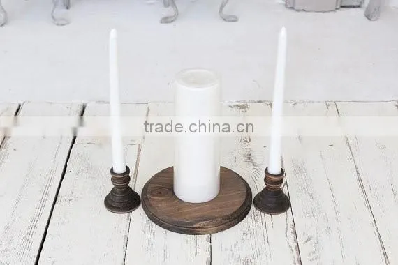 Wedding Decor Rustic White Candle Holder