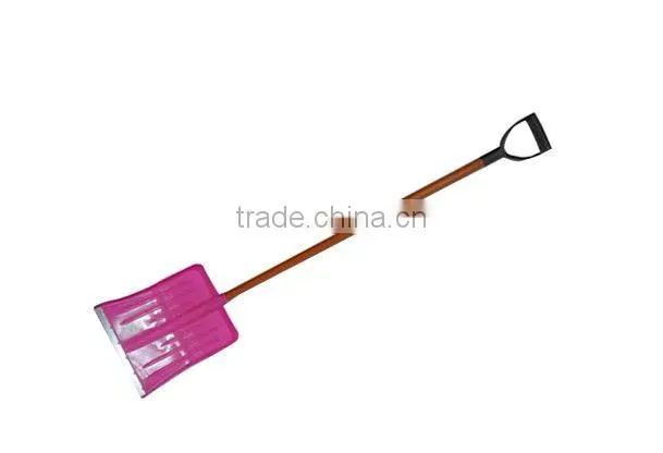 PINK PLASTIC SNOW SHOVEL