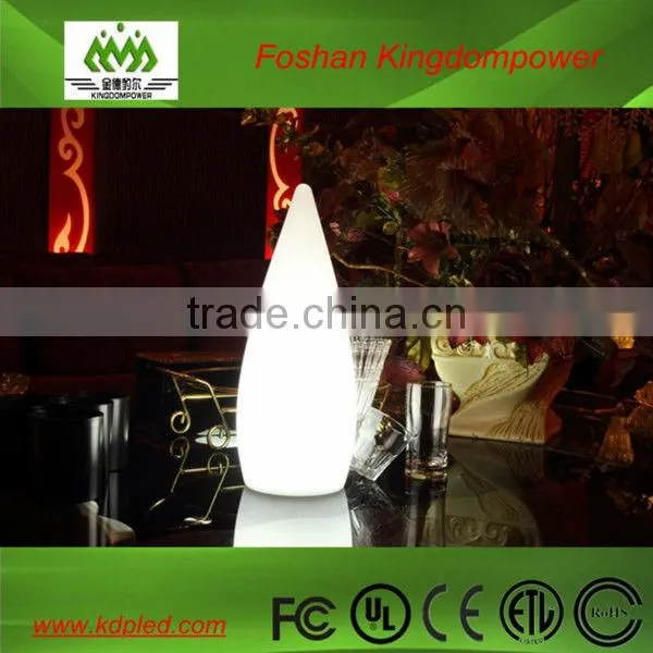 plastic material flashing led glowing table lamp