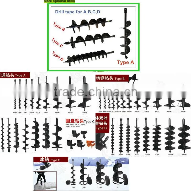 71cc 2400w Portable Hand Ground Drill Drilling Machine Hand-Held Manual Fence Post Hole Digger Auger Drill