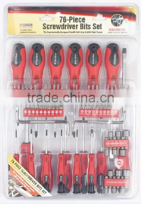 76pc screwdriver set