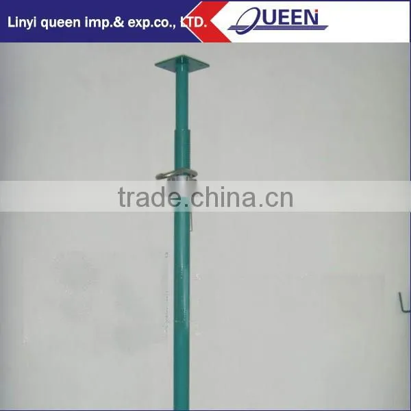 Construction scaffolding system steel push-pull prop for support