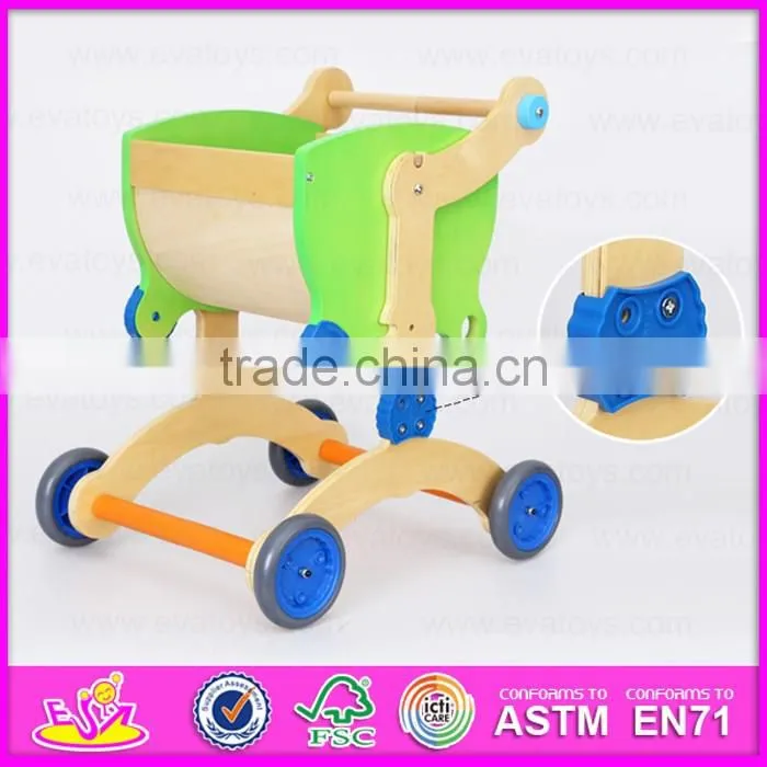 2016 new design Wooden baby walker toy,High Quality wooden baby educational walker toy, 3 IN 1 wooden walker toy W16A016