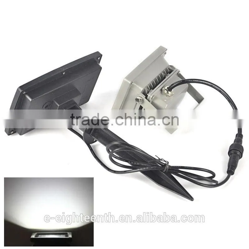 2016 new hot sale Outdoor 10W Solar Powered LED Mount Flood Light Home Garden Yard Lawn Spot Lamp