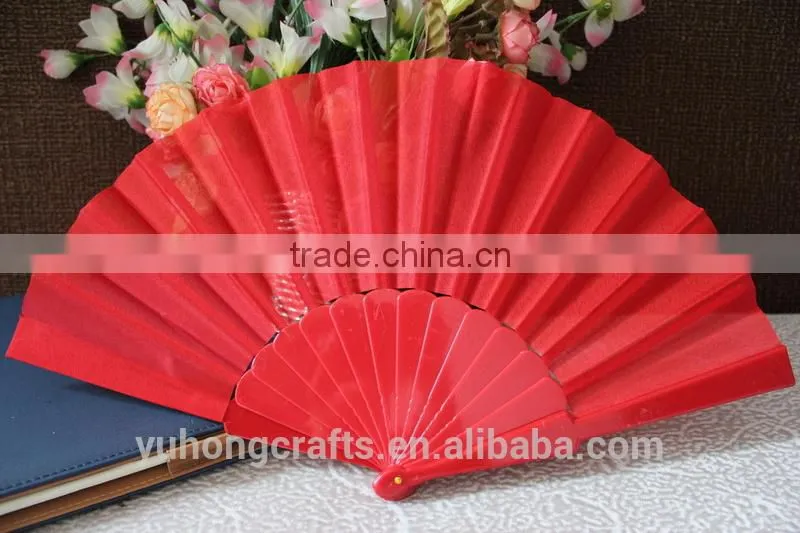 Folding plastic fan for promotion