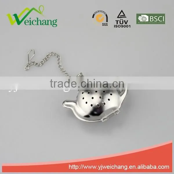 WCJ1077 Good quality Hot sale Stainless Steel Mesh Tea Ball Tea Infuser Tea Strainer Fun Shape
