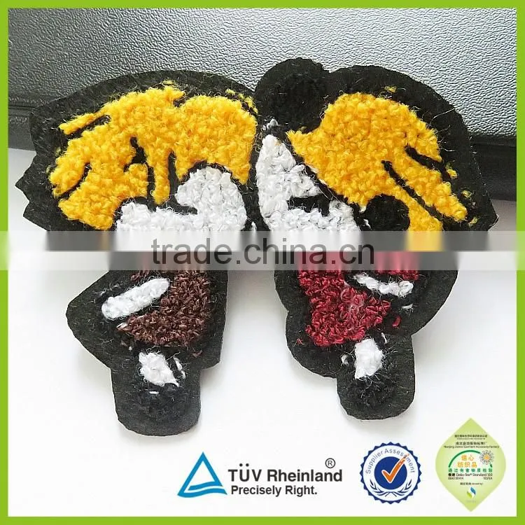 Factory Supply Cheap OEM logo embroidered number chenille patches