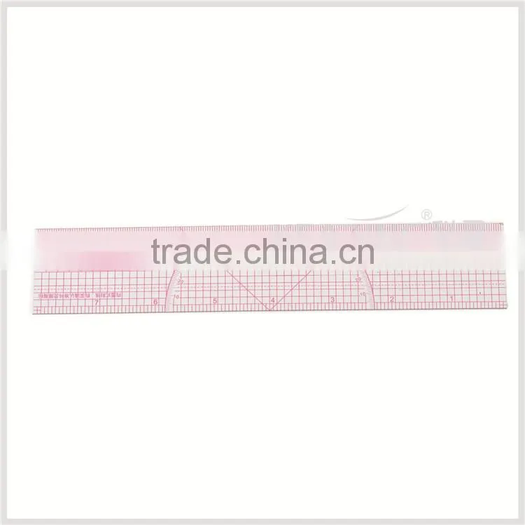 Kearing 1.2mm thick 20cm&8" flexible garment ruler for sewing garment measurement in sandwich line printing #B-56