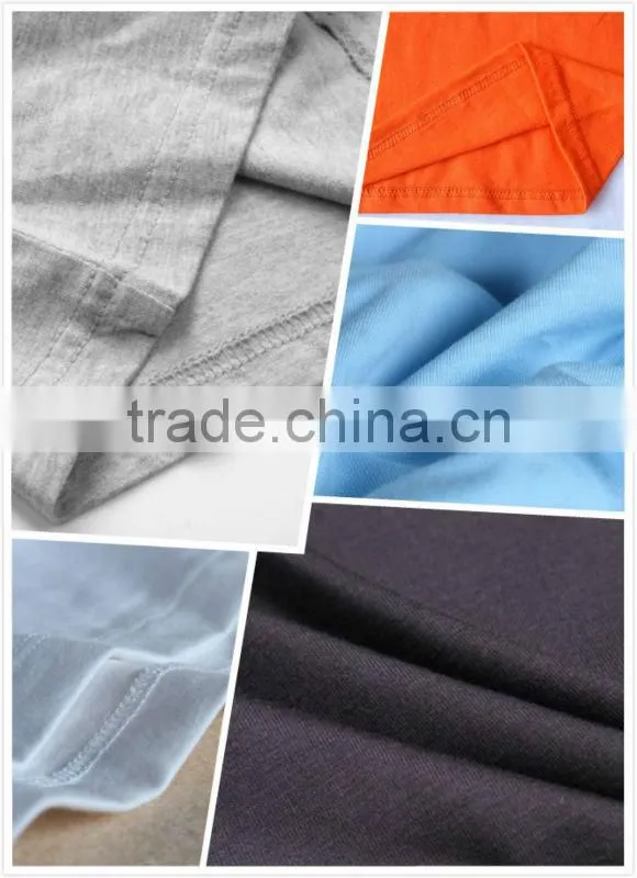 Custom blank tshirt fabric with safter tee shirts