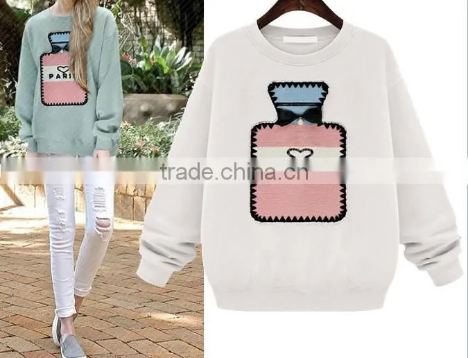 Pullover women girl sweater non-inverted Velvet cute jacket female autumn winter coat