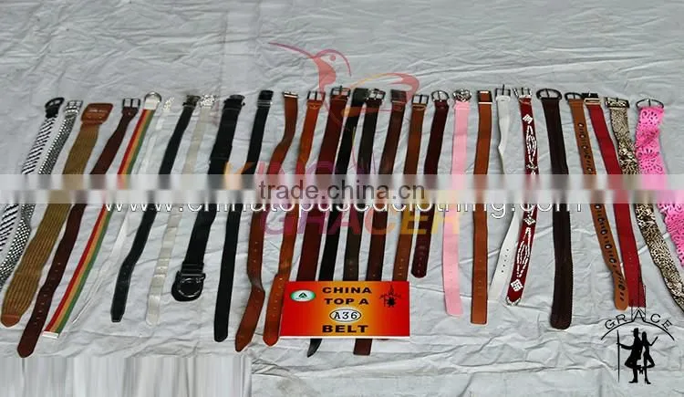 Gracer Wholesale Buyers Blanks Fashion Unisex Second Hand Used Leather Belt Men