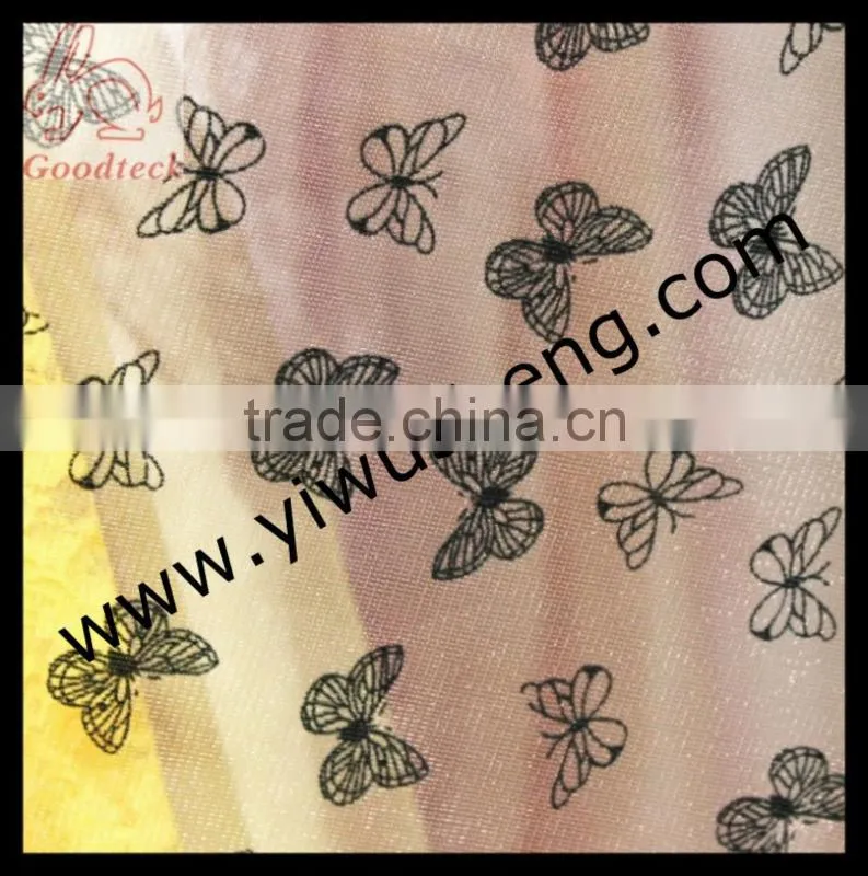Fashion rose flower tutu tulle, 100% nylon tutu tulle, wedding decoration