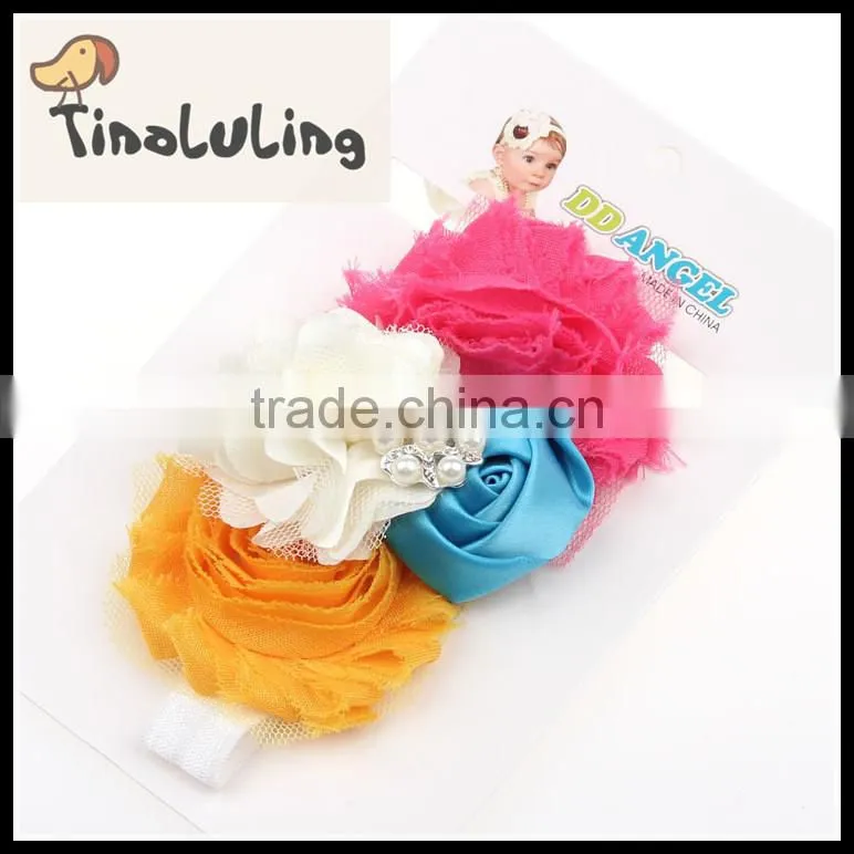 New arrival hair accessories wholesale flower making hair accessory for party