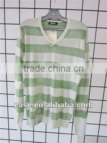 splicing color v -neck long sleeves men slimming knit sweater