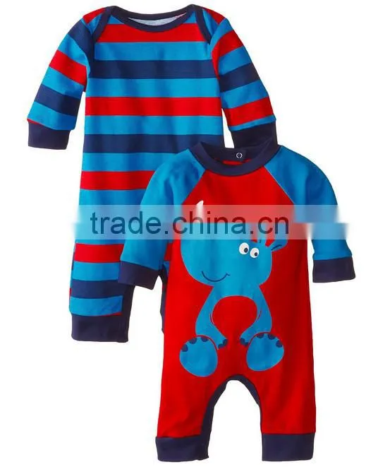 Printed autumn wear long sleeve custom infant organic cotton wholesale newborn cheap baby clothes china