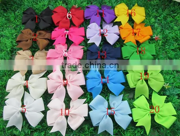 Various Boutique Hair Bow Girls Children Alligator Clip Ribbon Headbands Big Style 11.5CM Kids Bowknot Hairpin Hair tire