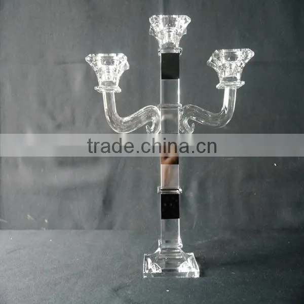 new design table crystal candle holder for home decoration