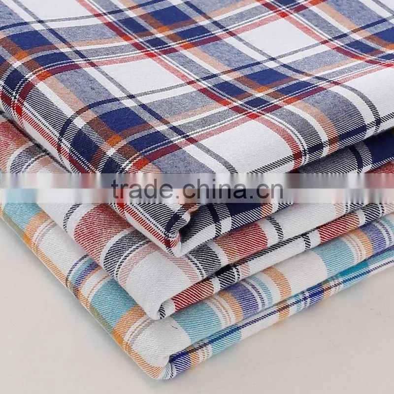 long sleeve custom quaity plaids flannel clothes cotton yarn dyed shirt grey fabric