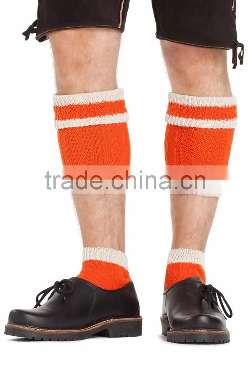 Bavarian Short Sock (Beige- Green ) two piece