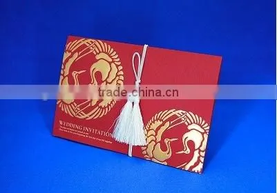 Japan Hot-selling Wedding Invites Card 'SOUEN KURENAI' Wholesale