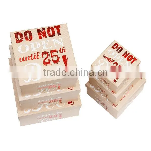 Chrisitmas Gift Box Sets - New - Do Not Open Until 25th Dec Oblong 10 Box Set