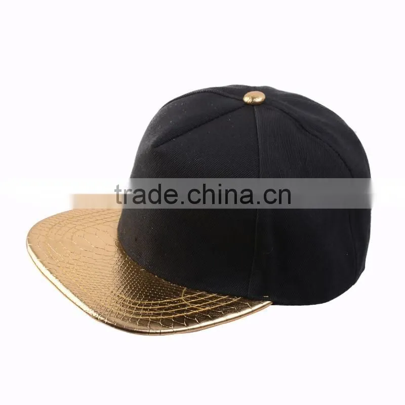 custom logo in any color snakeskin brim snapback hat