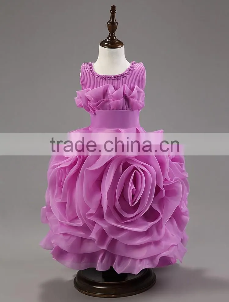Wholesale softtextile baby girl wedding dress