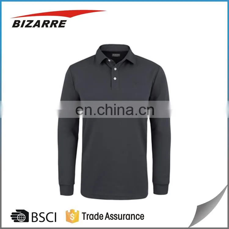 Vogue long sleeve custom polo shirts no minimum
