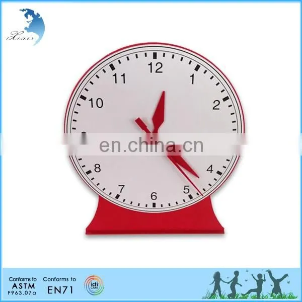 Educational preschool montessori EN71 kids clock toy