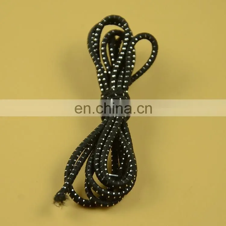 stock 2mm round elastic cord with shiny silver