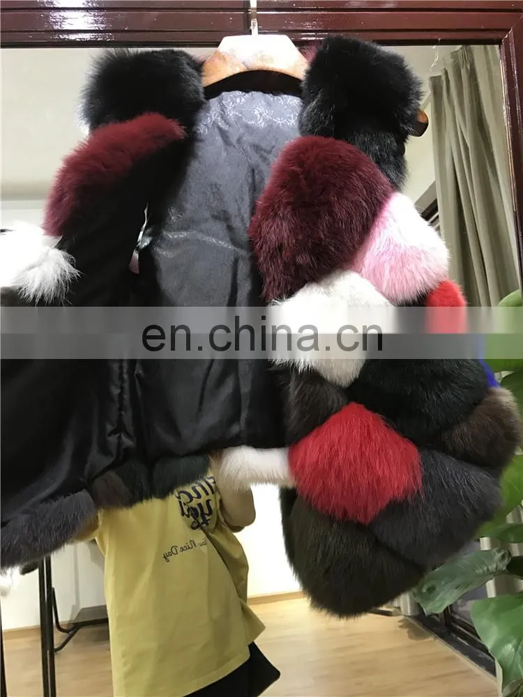 New Fashion Clothes Natural Fur Waistcoat Winter Women Warm Fur Real Fox Vest