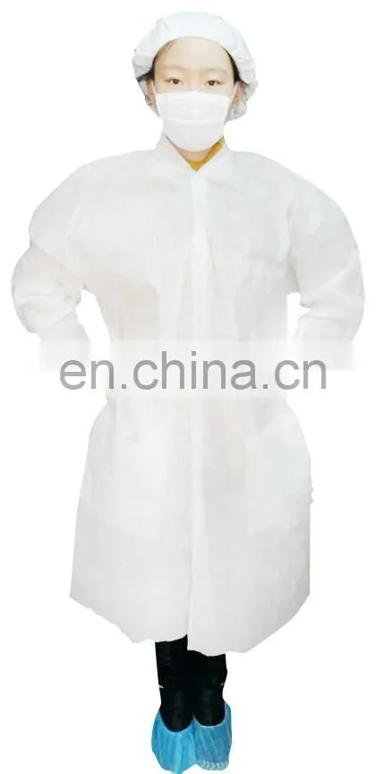Disposable SMS Doctor Coat/ non woven surgical coat