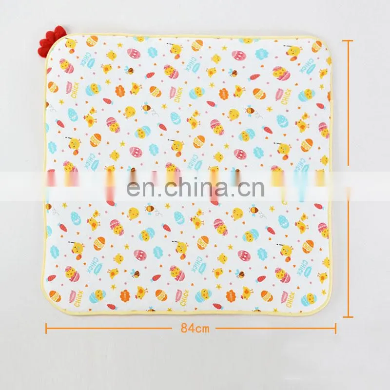 LOW MOQ Cartoon Animal Chicken Cotton Swaddle Blanket With Belt