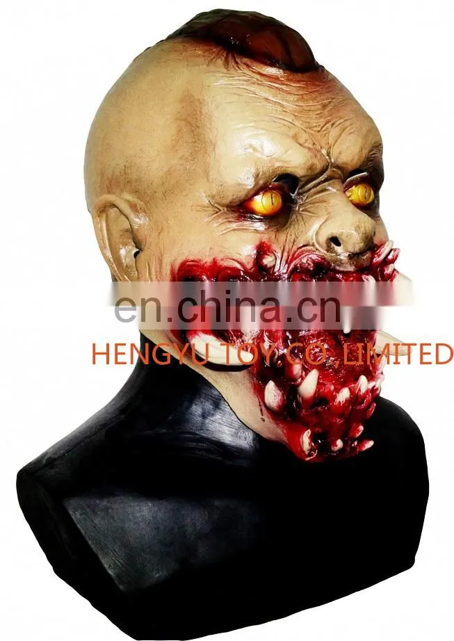 Scary Vampire Halloween 2 Movie Theme Mask Horror Latex Zombies Costumes