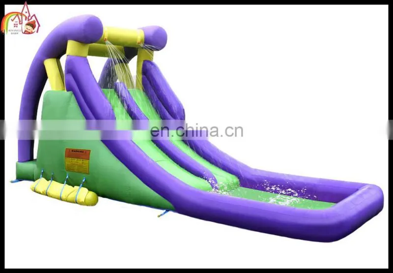 Attractive giant inflatable water slide,jungle water slides,inflatable water park with pool for sale