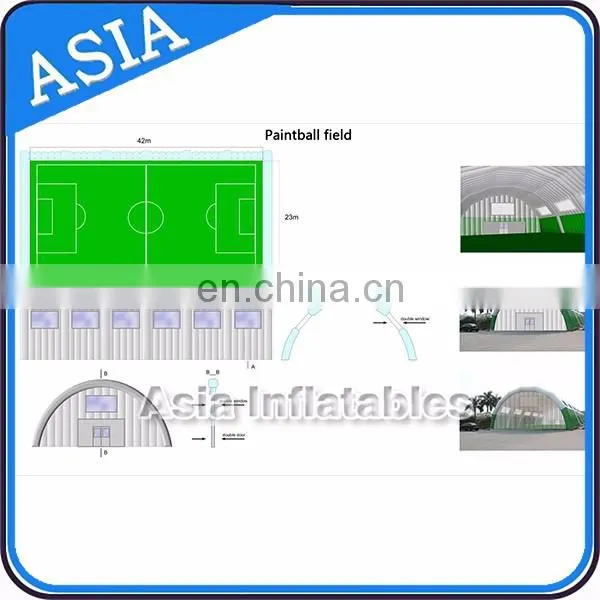 Custom Big Inflatable Paintball Tent / Outdoor Inflatable Paintball For Events