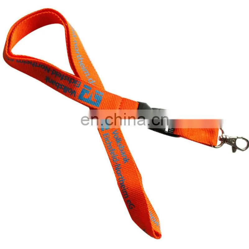 2013 Free customized woven imprint lanyards