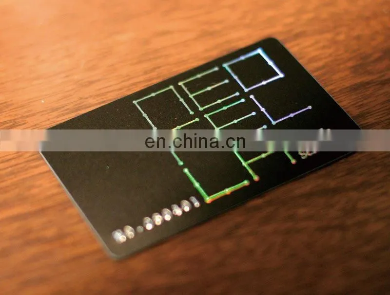 custom Stamping Laser Gold VIP Business hard Plastic Card