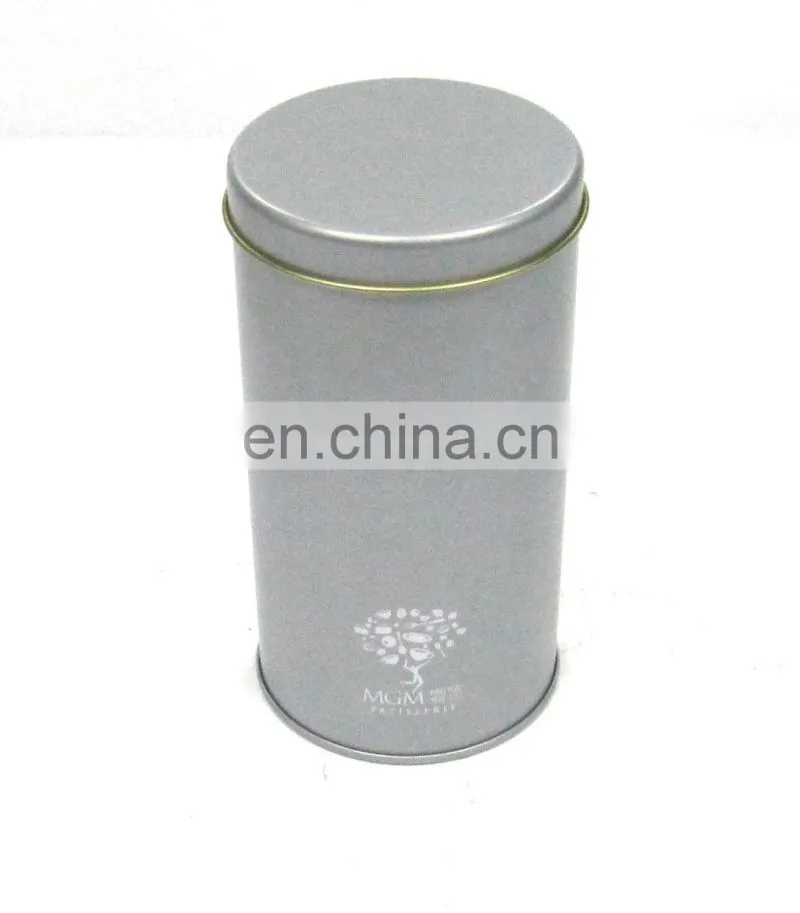 Nice plain cylinder tin box