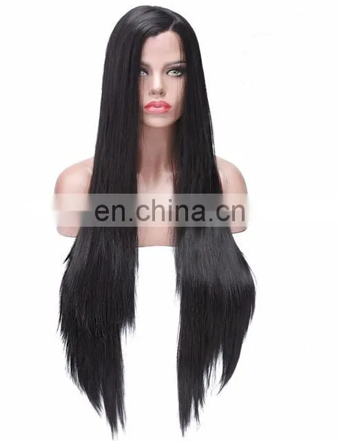 Peruvian hair preplucked straight wave human hair full lace wig