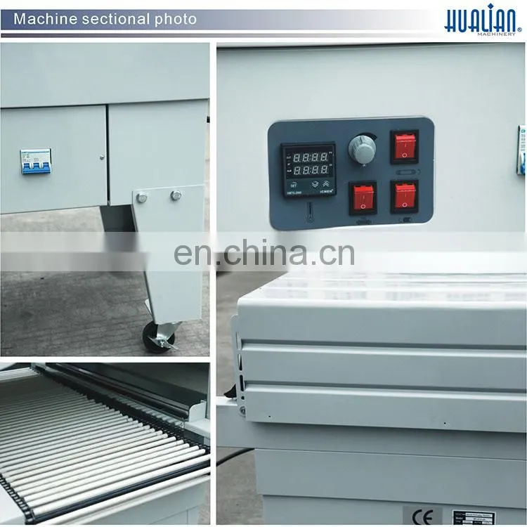 BSL-5045L+BS-4525A HUANAN High Quality Fast POF Sealing Small Shrink Tunnel MINI SHRINK