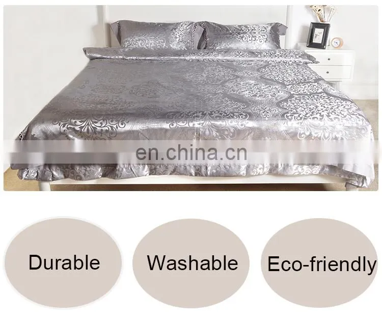 Made In China Home Textile New Luxury Pure Cotton 4 PCS Quilt Set Bed Sheet Cover Sets Jacquard Comforter Lace Bedding Set