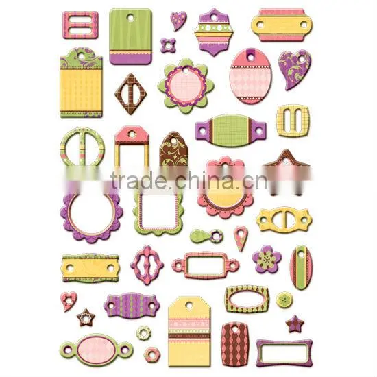 DIY Art & Craft Shapes & Tags Chipboard Scrapbook Decor
