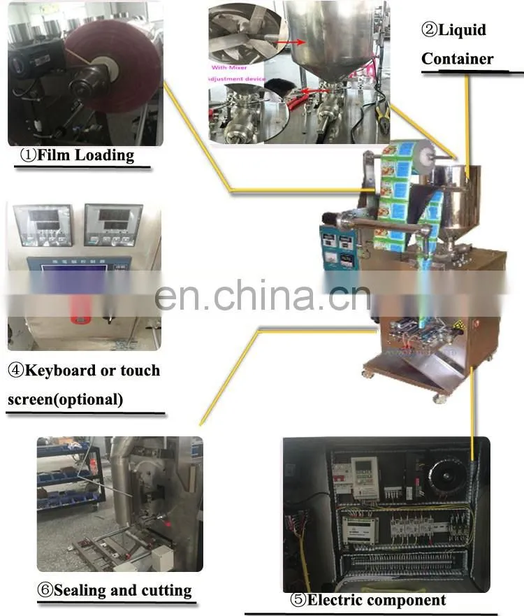 Automatic Low Price edible China oil pouch Packing Machine In Guangdong