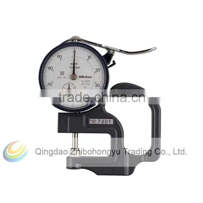 Mitutoyo 7301 Dial Thickness Gage Meter Gauge Flat Anvil 0-10mm Range 0.01mm
