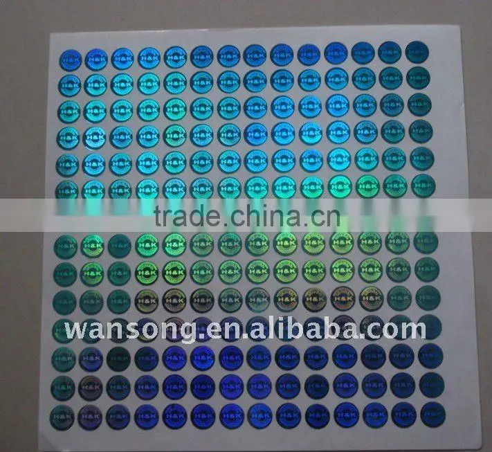 3d laser hologram sticker