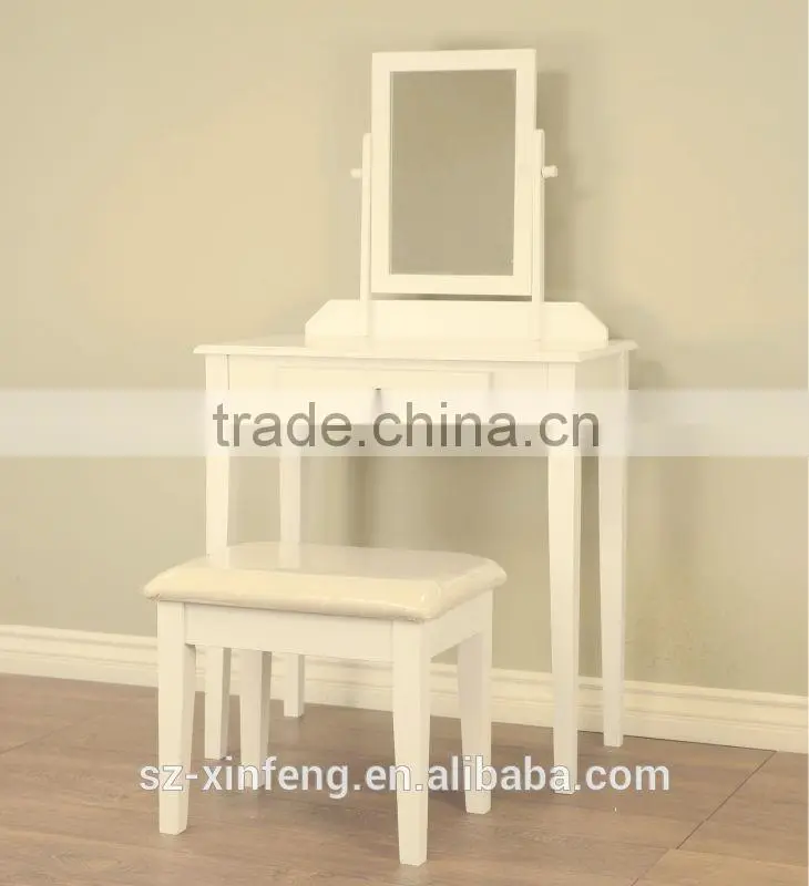 Dressing table & stool with mirror