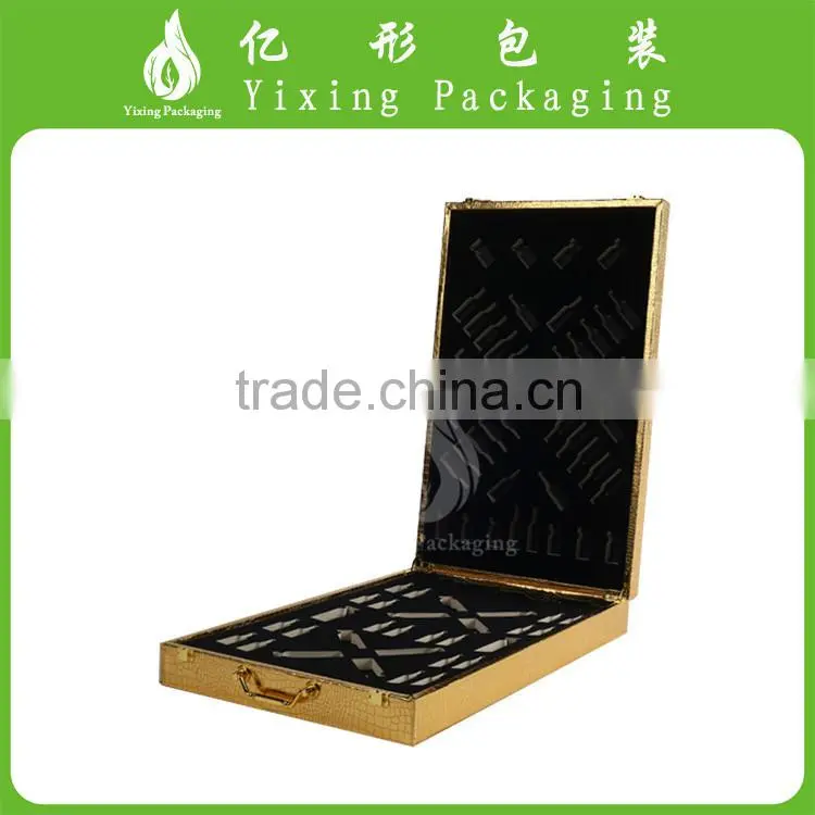 Highquality handmade gold Pu leather box manufacturer in Guangzhou